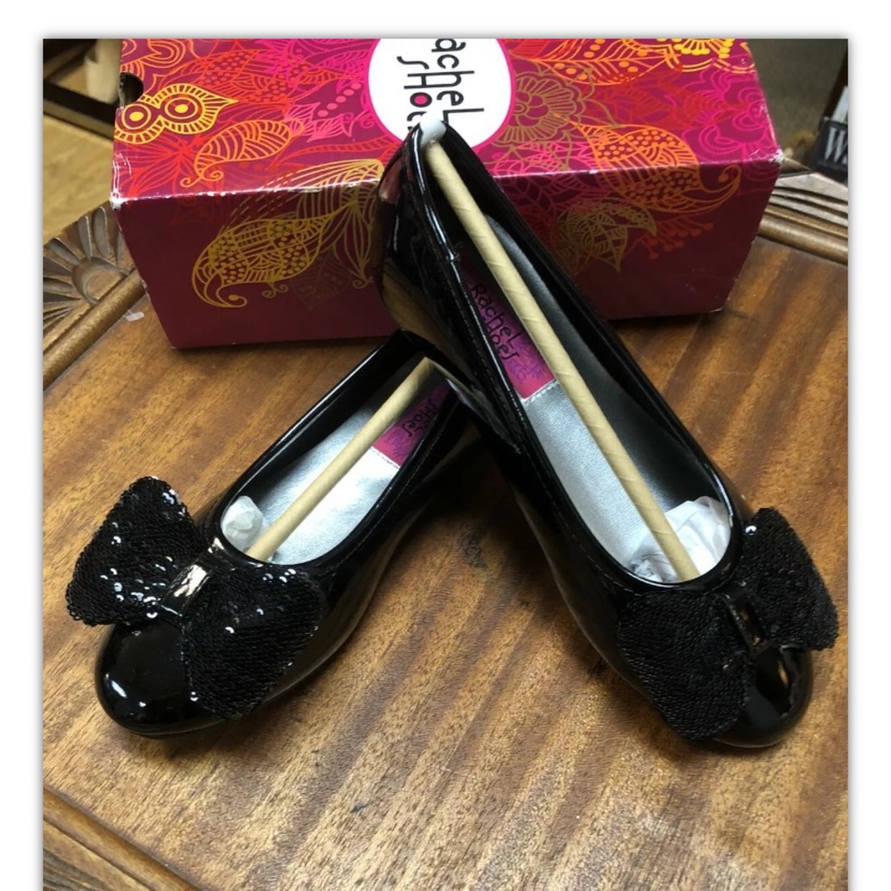Rachel Shoes, women, flat, black, In Box, size4M.: